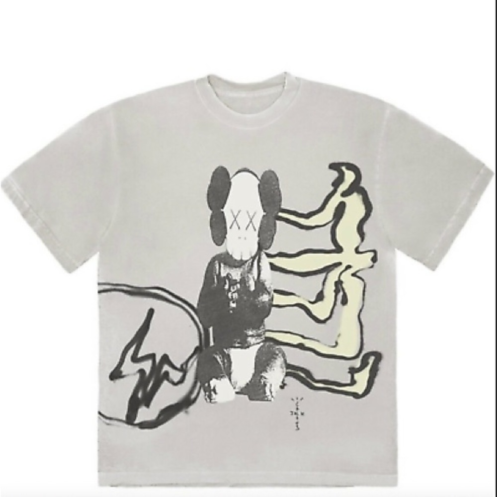 Travis Scott Gray Graphic T-Shirt